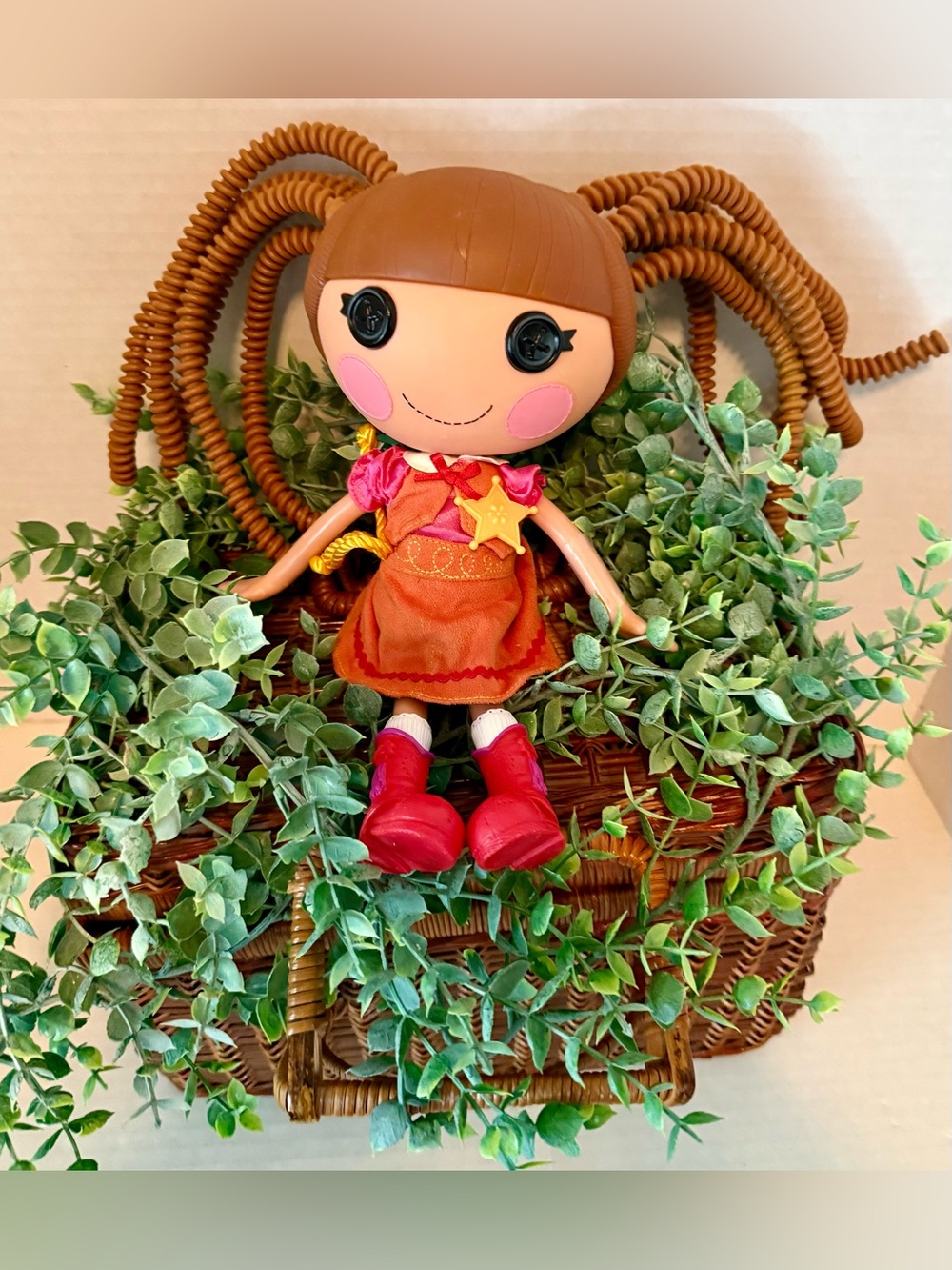 Lalaloopsy Prairie Dusty Trails 13" Orange dress Red Boots